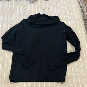 lululemon athletica Black Long Sleeve Pullover with Cowl Neck